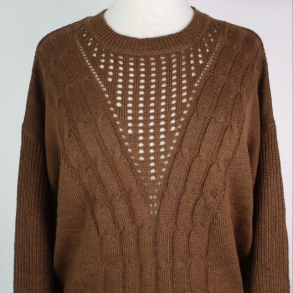 NWT Dress Up Womens Medium Crew Knit Pullover Sweater - Picture 2 of 5